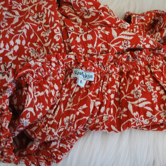 Nostalgia Women's Floral Blouse L - Picture 5 of 5